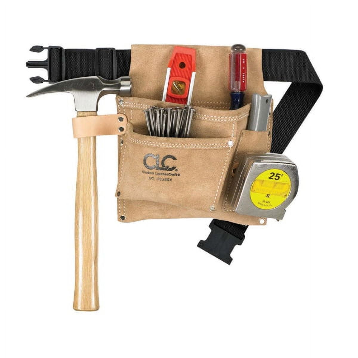 CUSTOM LEATHERCRAFT IP489X IP489X 3POCKET NAIL/TOOL APRON / 1 EA