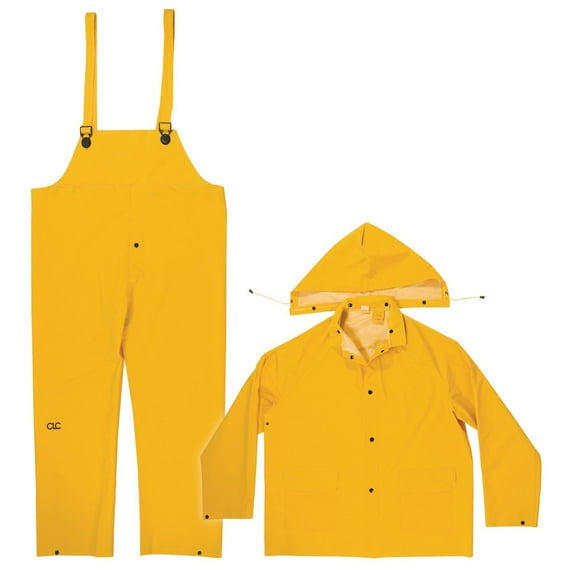 CLC Custom Leathercraft Rain Wear .35MM 3-Piece Rain Suit Yellow, 3XLarge