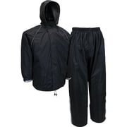CLC Custom Leathercraft Rain Wear R103M Black Nylon 3-Piece Rain Suit, Medium   Residential Use, Standard Application
