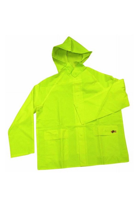Custom Leathercraft Rain Wear R131L .35MM Green 3-Piece Rain Suit, Large