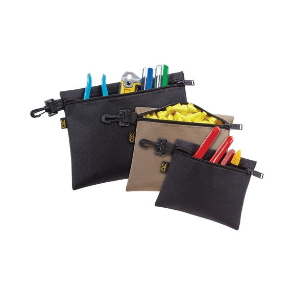 CLC Multipurpose Zippered Tool Pouch - Pack of 2