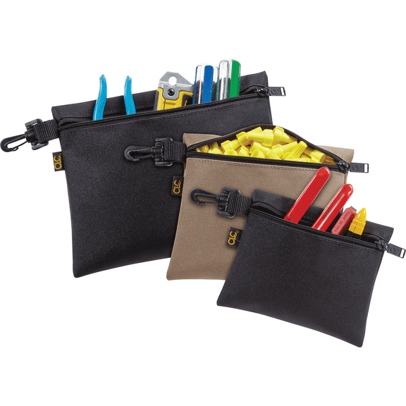 CLC Multipurpose Zippered Tool Pouch - Pack of 4