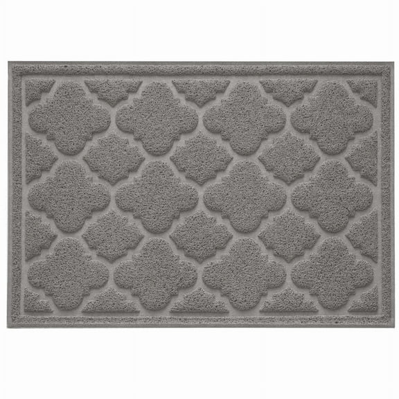 CLC Rubber Indoor Outdoor Doormat | Waterproof Doormat |Welcome Mat, Gray, 35"x23"