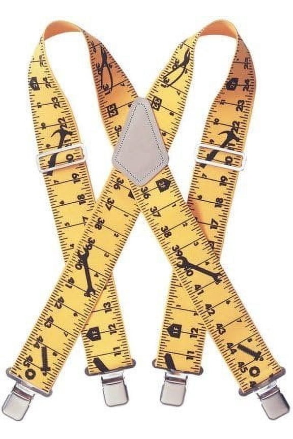 Work Gear 110RUL 2" Ruler Heavy Duty Elastic Suspenders