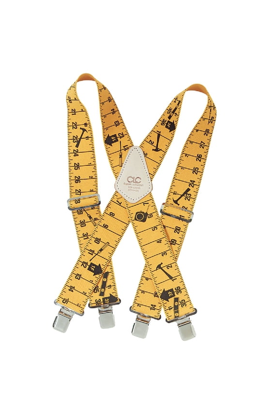 Work Gear 110RUL 2" Ruler Heavy Duty Elastic Suspenders