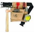 thumbnail image 1 of Custom Leather Craft 3 Pocket Nail and Tool Bag IP489X With Polyweb Belt - Multicolor, 1 of 1