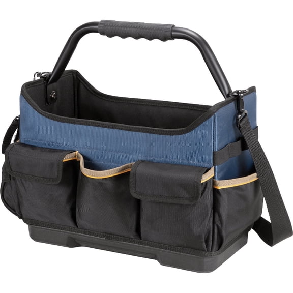 CLC Work Gear PB1580 15" Molded Base Open-Top Toolbox, Black Home & Garage Storage, Stackable Design