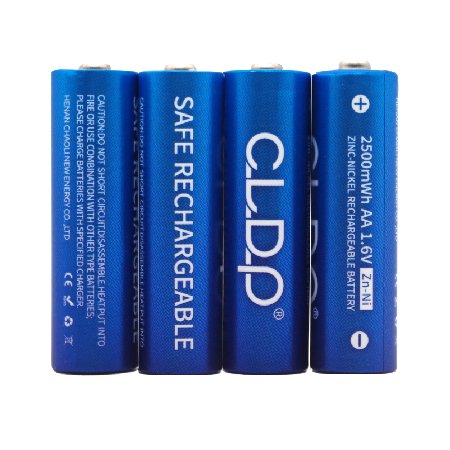 CLDP Rechargeable AA Batteries 4 Count with 4 Bay Charger