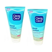 CLEAN & CLEAR Deep Action Exfoliating Scrub Oil-Free 5 oz Pack of 2