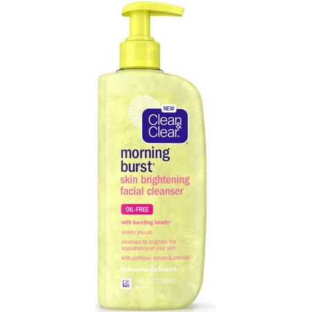 CLEAN & CLEAR Morning Burst Skin Brightening Facial Cleanser 8 oz (Pack of 2)