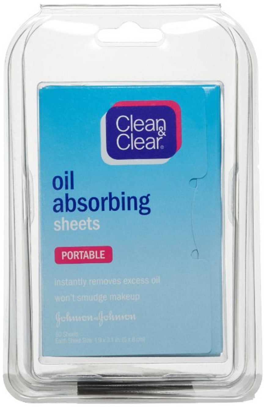 CLEAN & CLEAR Oil Absorbing Sheets, 50 Each (Pack of 3)