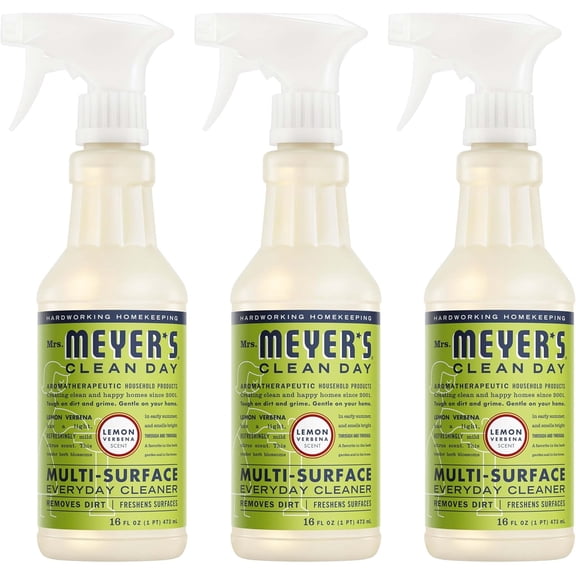 CLEAN DAY All-Purpose Cleaner Spray, Cruelty Free Formula, Lemon Verbena, 16 fl. oz - Pack of 3
