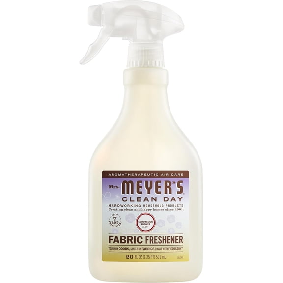 CLEAN DAY Fabric Freshener, Compassion Flower Scent, 20 Ounce Bottle