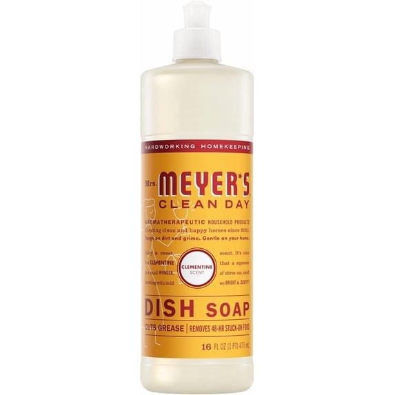 CLEAN DAY Liquid Dish Soap, Clementine Scent 16 Fl Oz