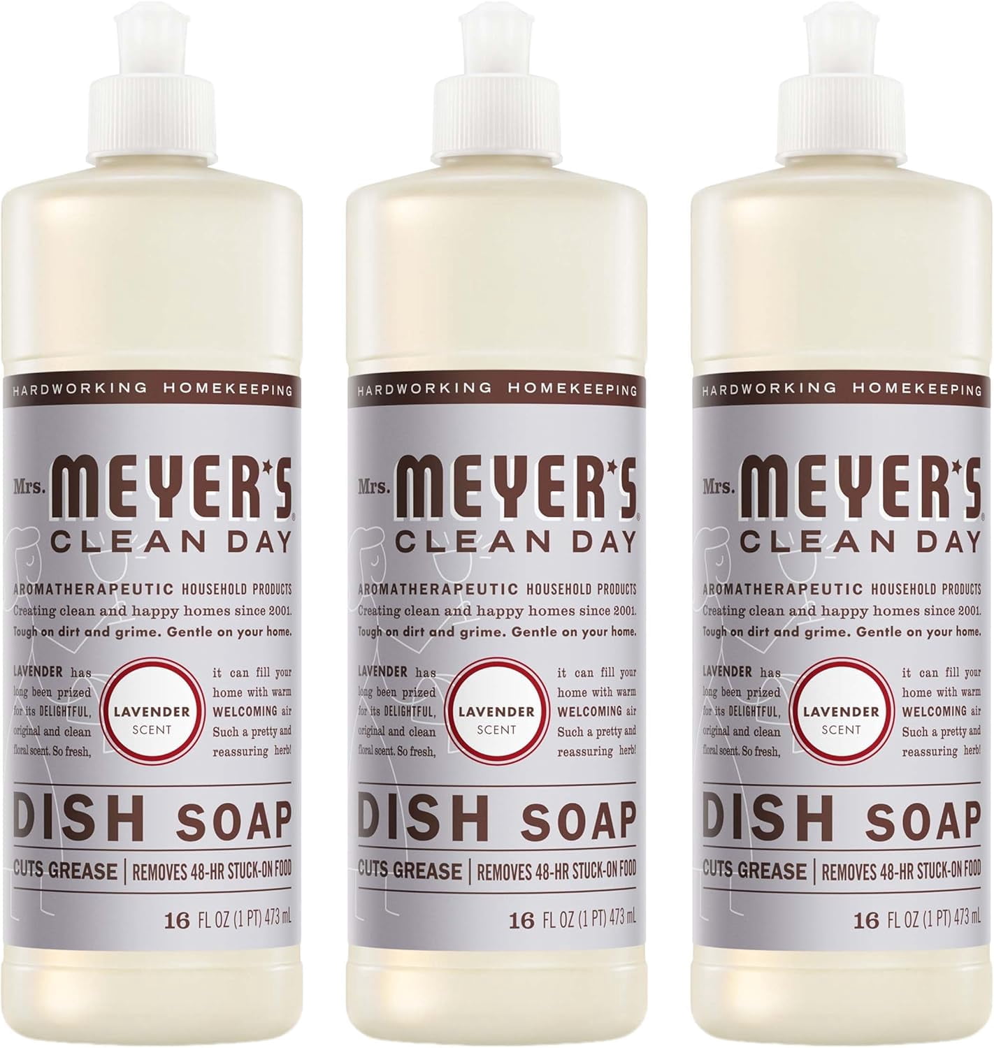 DAY Liquid Dish Soap, Lavender, 16 fl. oz - Pack of 3