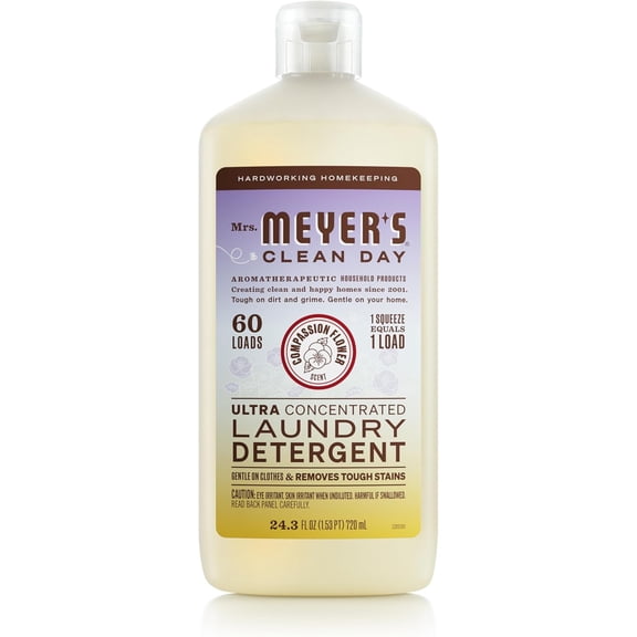 CLEAN DAY Ultra Concentrated Laundry Detergent, Compassion Flower Scent, 24.3 fl oz