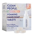 thumbnail image 1 of THE CLEAN PEOPLE Scented Variety Pack Foaming Hand Soap Tablets - Mess Free, Gentle on Skin, Makes 12 x 8 fl oz Bottles of Soap (12 Count, Variety Pack), 1 of 5