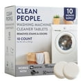 thumbnail image 1 of THE CLEAN PEOPLE Washing Machine Cleaner - Washer Machine Cleaner Tablets for Removing Odor, Grime & Scale Buildup - Front Load and Top Load Laundry Machine Cleaner - 10 Count, 1 of 1