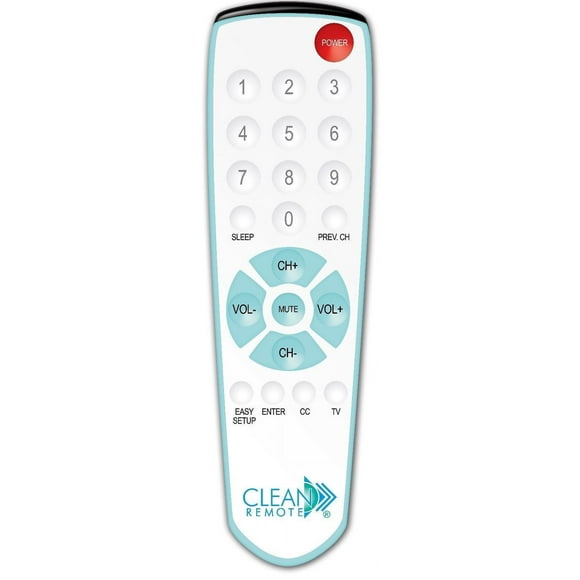 CLEAN REMOTE CR1 Universal TV Remote Control, Spillproof - NEW!!!