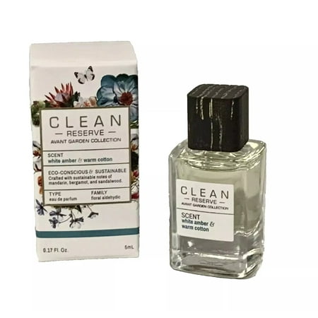 CLEAN RESERVE Avant Garden Collection WHITE AMBER & WARM COTTON .17 oz