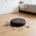 thumbnail image 1 of CLEAN Robot Vacuum Cleaner with Mop Function, Slim Robotic Vacuum, Self-Charging, Ideal for Hard Floors & Pet Hair - Black, 1 of 6