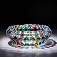 thumbnail image 1 of CLEANCOOL Colorful Crystal decorative bowl for kitchen and indoor,Home Office Tabletop Beautiful Decoration Craft-5.5 inch., 1 of 10