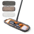 thumbnail image 1 of CLEANHOME Dust Flat Mop Home Office Commercial Use Floor Tile Cleaning with 3 Different Microfiber Mop Pads, 1 of 7