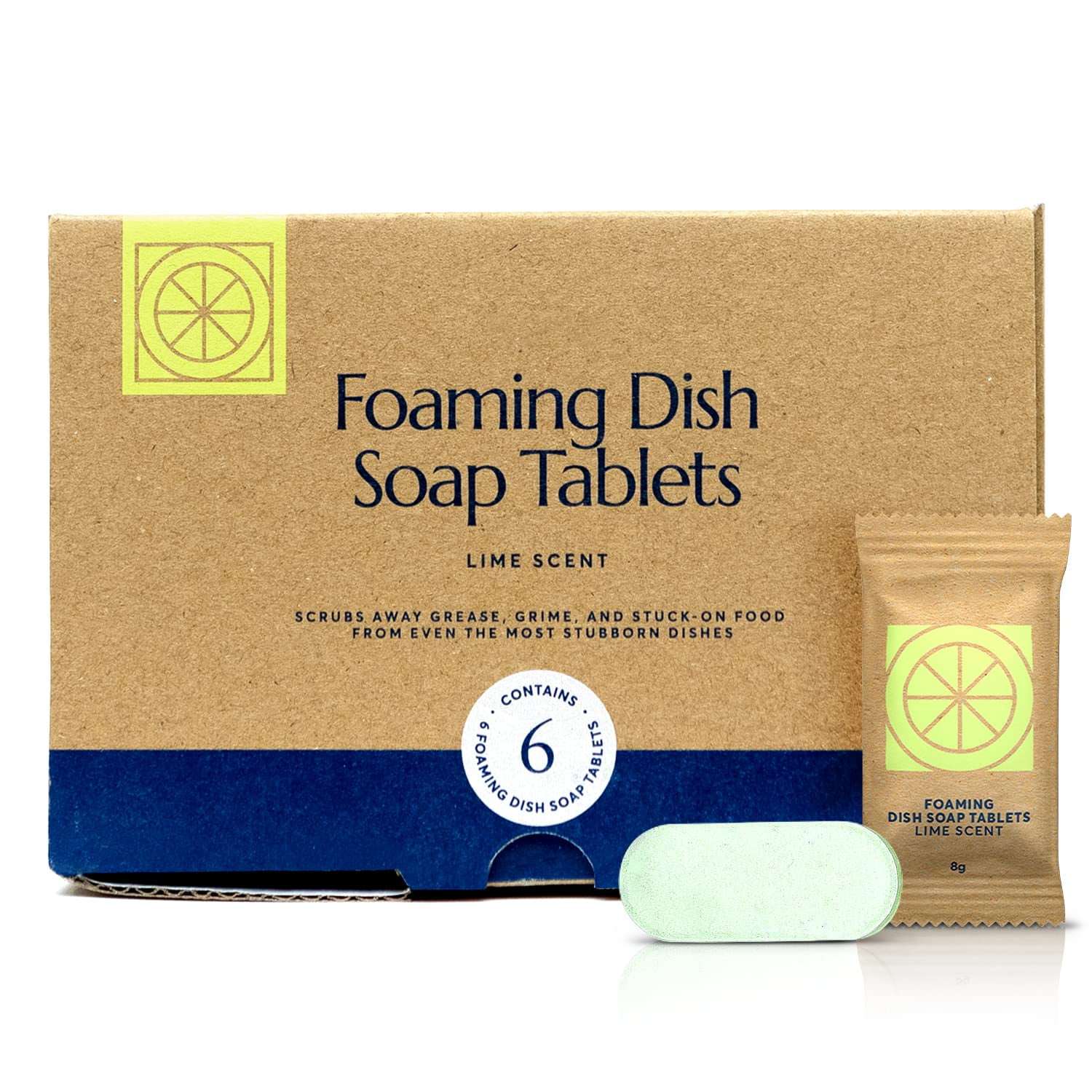 CLEANOMIC Foaming Dish Soap Tablets (6 Pack) Dish Soap for Manual