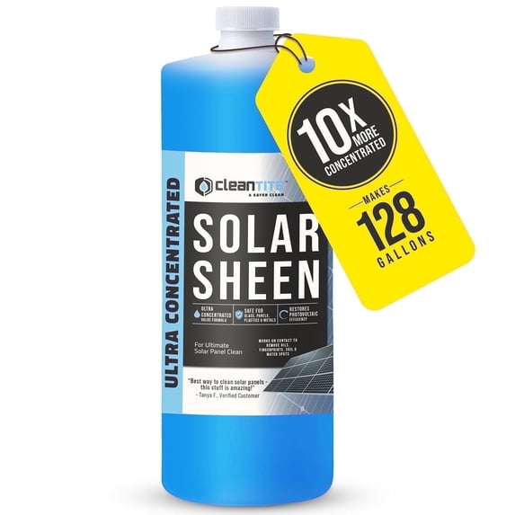 Beest Solar Sheen Solar Panel Cleaner Ultra Concentrated Glass & Solar Panel Cleaner, 32 Oz
