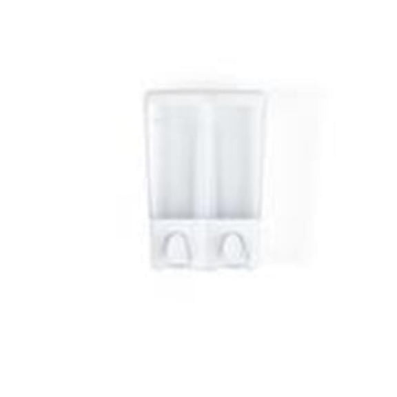 CLEAR CHOICE 2 Chamber Soap and Shower Dispenser White