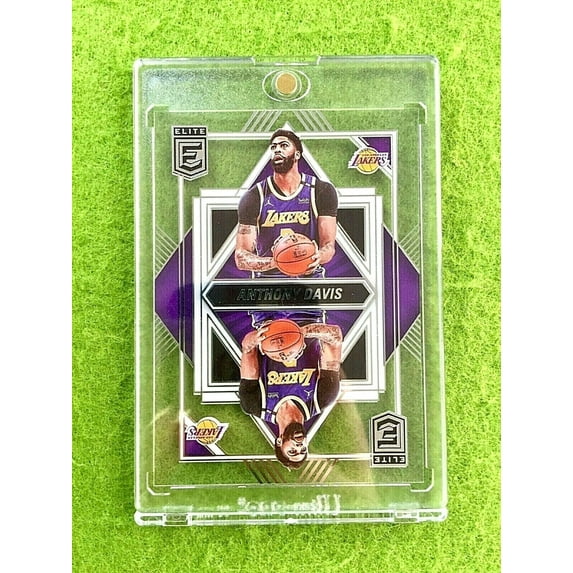 CLEAR DECK CARD ANTHONY DAVIS JERSEY #3 LA LAKERS 2021 Elite Anthony Davis DECK