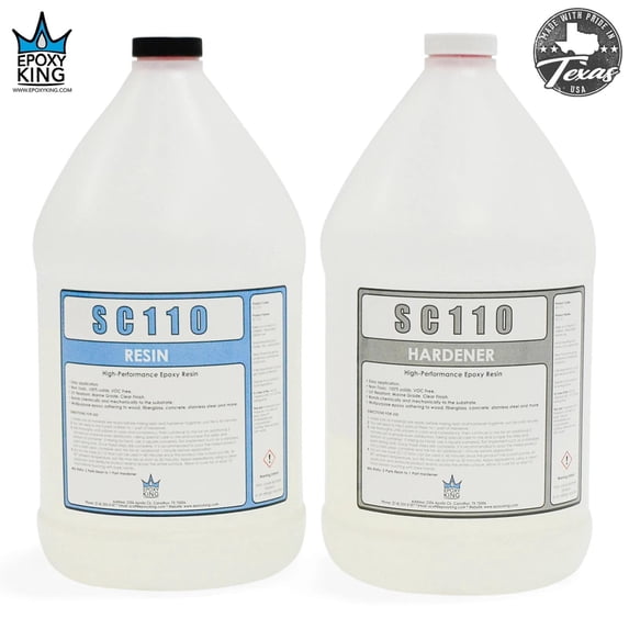 CLEAR EPOXY RESIN 1 GALLON KIT * UV RESISTANT * MARINE GRADE * NON-TOXIC * BOAT