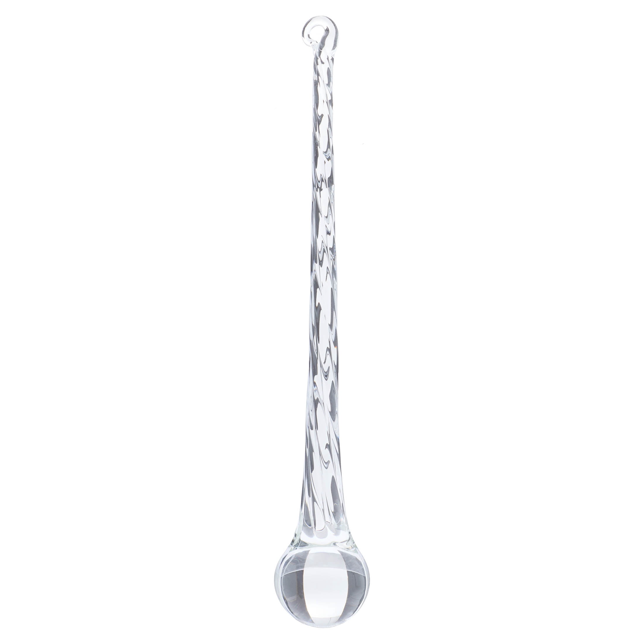 CLEAR GLASS DRIP ORN