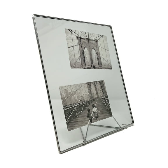 CLEAR GLASS   SILVER Float Frame 9x11 8x10 by Bedford Downing - 8x10