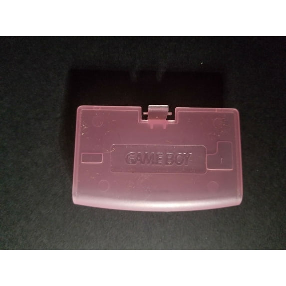 CLEAR PINK GAME BOY LOGO ADVANCE REPLACEMENT BATTERY COVER LID DOOR D22