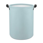 CLEAR SKIES BLUE Waterproof Oxford Cloth Laundry Hamper, Collapsible Storage Bin with Reinforced Handles for Clothes and Toys, 3 Sizes Available