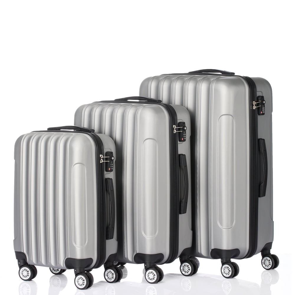 CLEARANCE 3 in 1 Suitcase Sets with 4 Wheel Lightweight Hardshell Luggage with TSA Lock Heavyweight Carryon Suitcase Set 20