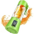 thumbnail image 1 of 300ML Blend Now Portable Cordless Blender, USB rechargeable, 16 oz. jar with travel lid, aqua, 1 of 5