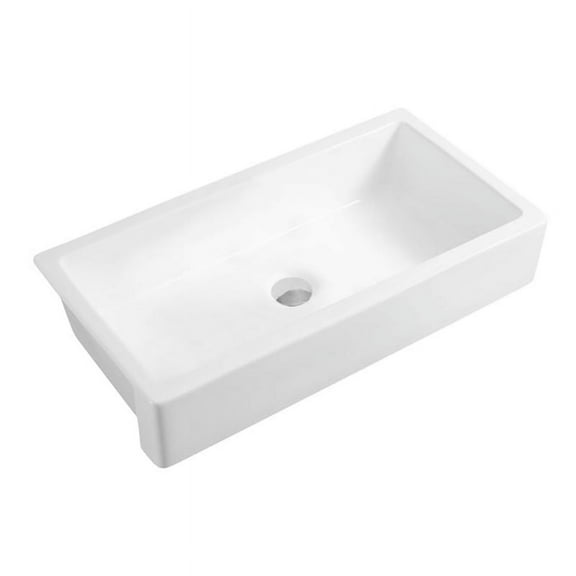 CLEARANCE! 37"L x 19" W Farmhouse/Apron Front White Kitchen Sink