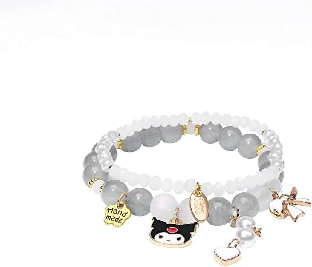 Sanrio Hello Kitty Kuromi My Melody Diy Bead Toys Making Jewelry Bracelets  Kits For Girls Gifts Handmade Beads Craft Kawaii Toy - Animation  Derivatives/peripheral Products - AliExpress