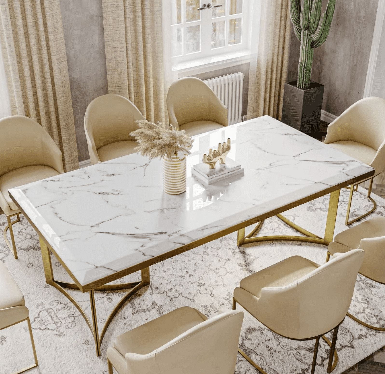 Marble dining on sale table clearance