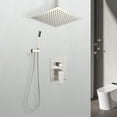 thumbnail image 1 of CLEARANCE! Ceiling Mounted Shower System Combo Set with Handheld and 10"Shower head, 1 of 9