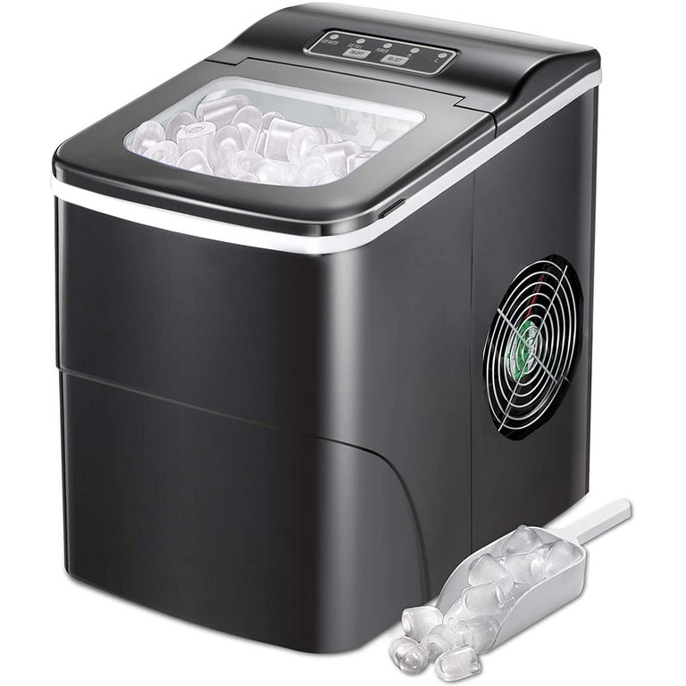 CLEARANCE! Countertop Ice Maker Machine, Portable Ice Makers Countertop,  Make 180g ice in 15mins ,Make 9 pieces of ice at a time，bullet shaped ice