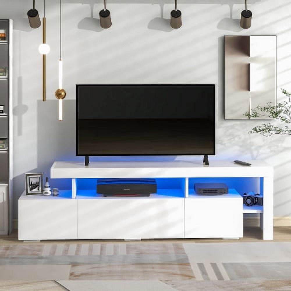 CLEARANCE! LED TV Stand for 70 inch TV, TV Media Center, Modern