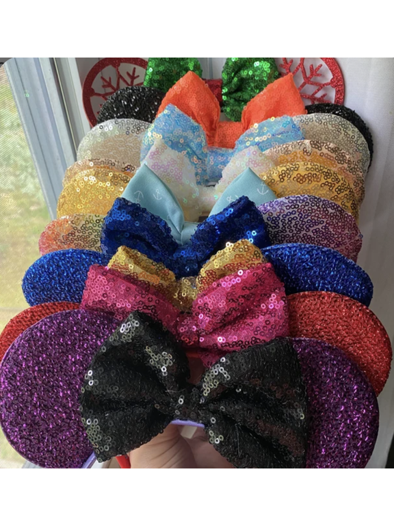 CLEARANCE! Mickey Minnie Headband 3 pcs Mickey Minnie Ears Girls Birthday Party Celebrations