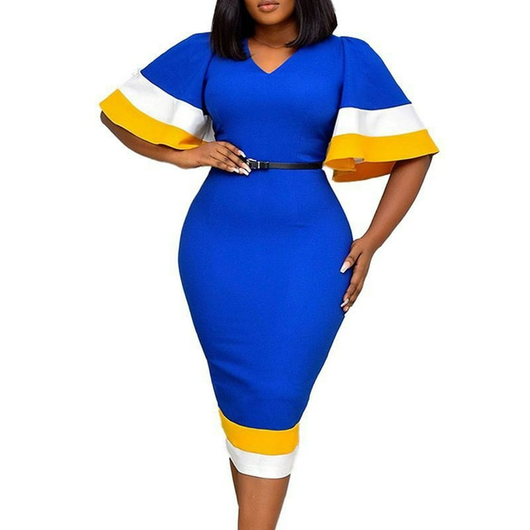 Women's plus size dresses clearance top