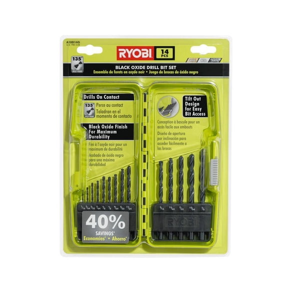 CLEARANCE RYOBI Drill Bit Set (14-Piece)