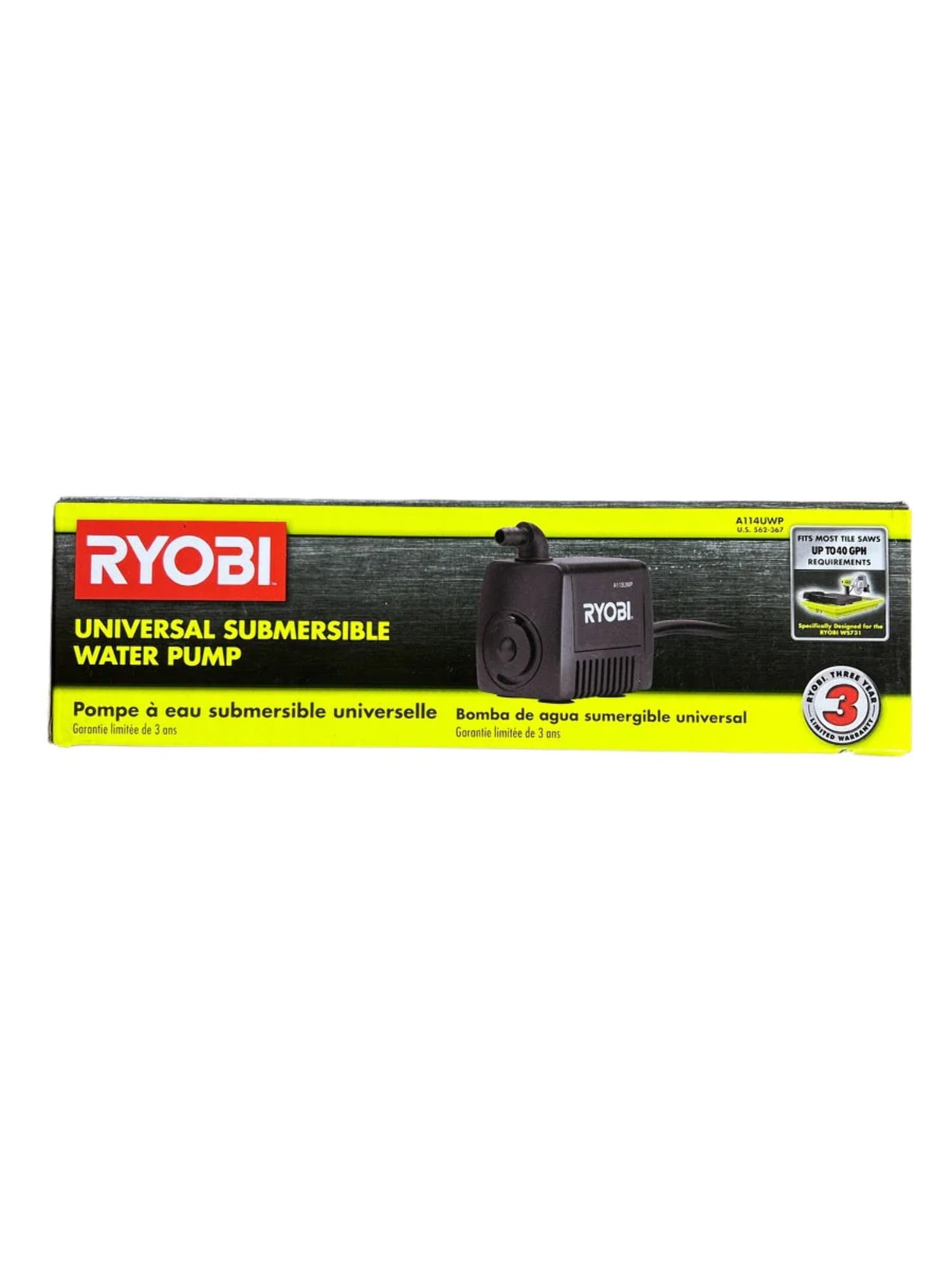 CLEARANCE RYOBI Universal Water Pump