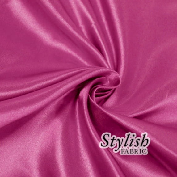 Bridal Wedding Satin Fabric for Bridesmaid Dress Table Cover Wedding Decoration, DIY Projects.