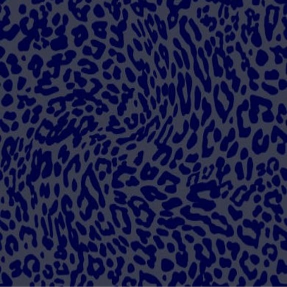 Velvet Navy Cheetah Pattern Printed on Burn-Out Velvet Fabric , DIY Projects - 10 YARDS